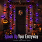 🦇 50% RABATT! 🎃 3D LED-Fladdermöss Halloween-Dekoration – Lila Ljus, Hängande & Väggklistrad – Kuslig Atmosfär för Hem & Fest 🌙