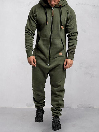🎁2026 Nyheter 49 % RABATT💥Huvtröja i fleece, enfärgad jumpsuit