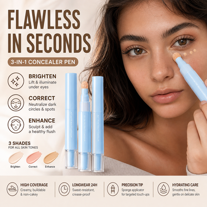 💄 KÖP 1 FÅ 1 GRATIS! ✨ Dual-Effect Concealer & Foundation – Full täckning, långvarig 💫