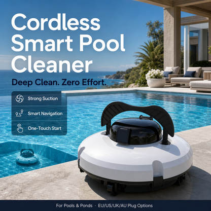 💧 Trådlös robotpoolrengörare – Automatisk, kraftfull och för botten, väggar och vattenlinjen 🏊