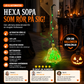 Elektrisk häxkvast som Halloween-dekoration