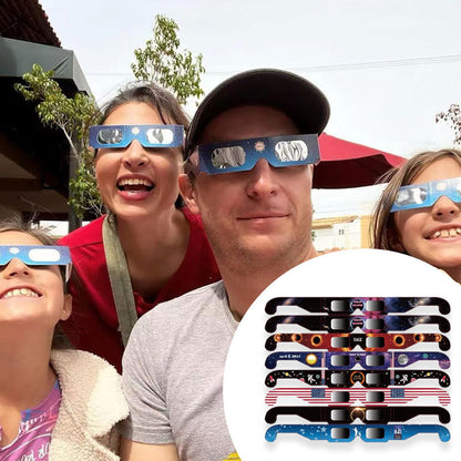 🌞 BEGRÄNSAD TID 50% RABATT! 🕶️ Solögonglasogön för att se den totala solörmorkelsen – ISO 12312-2-certifierade med smarttelefonfilter 🌑
