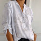 💖Sistadagsrea 49% rabatt💖Ladies casual lapeltryckta toppar