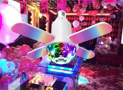 Färgad LED-lampa med ljud