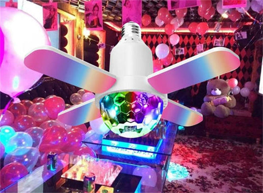 Färgad LED-lampa med ljud