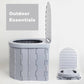 🚽 50 % RABATT JUST NU! 🏕️ Bärbar hopfällbar utomhustoalett – Robust och kompakt – Avfallspåsar ingår, tål upp till 136 kg – perfekt för camping, bilresor eller nödsituationer 🌲