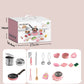 🎁 Bästa presenten för barn 🍳 Real Cooking Mini-köksleksaker för barn - Set med 22 delar