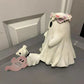 Spöke som går med hund dekoration👻