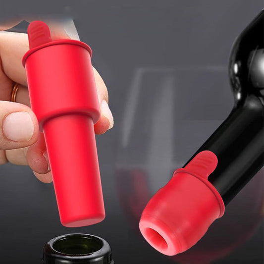 Silikon vinpropp med handtag