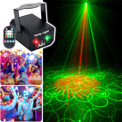 Portabelt Fjärrstyrt Stroboskop Laser Ljusset