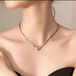 💘Minimalistisk hjärtformad halskedja med diamanter – Elegant magnetlås, vardagslyx för henne💘