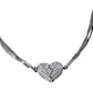 💘Minimalistisk hjärtformad halskedja med diamanter – Elegant magnetlås, vardagslyx för henne💘