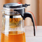 Ett-klicks glas tekanna med löstagbar infusionssil