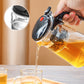 Ett-klicks glas tekanna med löstagbar infusionssil