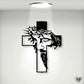 Jesus Kors Metallskylt Kristus Väggdekoration