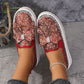 Damloafers med strass och rosett