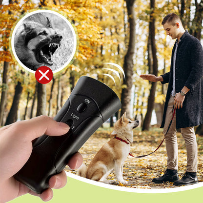 Kompakt och bärbar ultraljudsavskräckare för hund