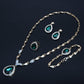 Elegant Set med Halsband i Falska Ädelstenar
