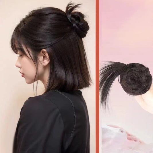 Fluffig Rufsig Bulle Peruk Hårklämma