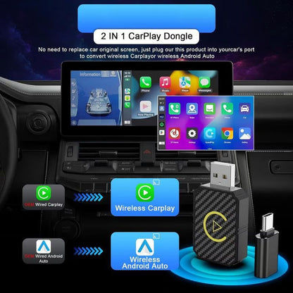 🔥50% rabatt under en begränsad tid🔥Mini trådlös CarPlay-adapter