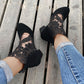 👢✨Höga klackar med spets för kvinnor, sommar och elegant