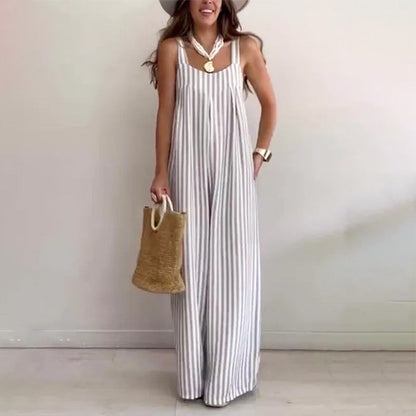 Lös, ledig jumpsuit med ränder för kvinnor🌟🌟HOT SALE - 49 % RABATT