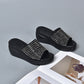 👑【35-43】👡Skimrande kilklackssandaler för kvinnor