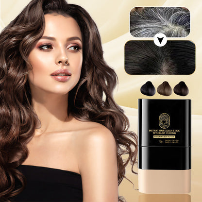 Omedelbar hårfärg sticka med inbyggd kam