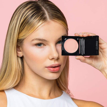 Felfri, långtidshållbar, uppljusande och korrigerande rougepalett