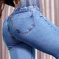 🔥Utsvängda stretchjeans med hög midja