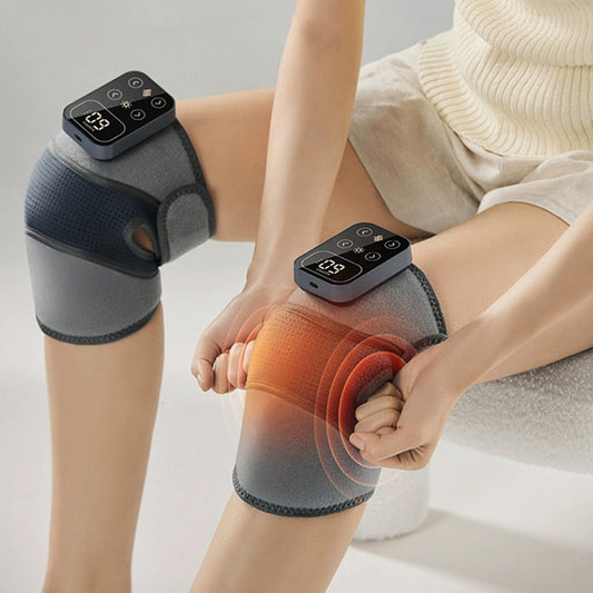 Knäskydd med elektronisk knävärme Massage Knäskydd