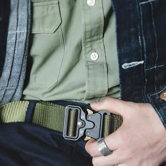 Tåligt nylonbälte med snabbspänne för män