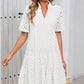 👗 50% RABATT! ✨ Elegant Miniklänning för Damer med Utskärningar, Spets & Volanger – Sexig Design, Romantiska Detaljer & Perfekt För Festliga Tillfällen 💃