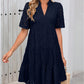👗 50% RABATT! ✨ Elegant Miniklänning för Damer med Utskärningar, Spets & Volanger – Sexig Design, Romantiska Detaljer & Perfekt För Festliga Tillfällen 💃