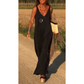 ✨Nyhet för försommar✨Maxi Cami-klänning med V-ringad dam