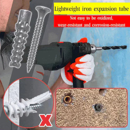 ⚡ UPGRADAD TANDAD EXPANSIONSSKRUV - 50% REA! 🔥 ✅ Extra skarp tandning – greppar även i hårdast material ✅ Rostfri stålkvalitet – tål svensk fukt och kyla ❄️ ✅ Universell storlek – passar de flesta hål