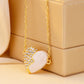 Premium Guld Diamant Magnetiskt Hjärta Halsband