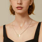 Premium Guld Diamant Magnetiskt Hjärta Halsband