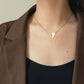 Premium Guld Diamant Magnetiskt Hjärta Halsband