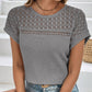 👕 50% RABATT! 🧶 Stickad Mesh T-shirt med Korta Ärmar – Andningsbar, Lätt & Perfekt För En Ledig Sommarlook ☀️