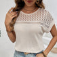 👕 50% RABATT! 🧶 Stickad Mesh T-shirt med Korta Ärmar – Andningsbar, Lätt & Perfekt För En Ledig Sommarlook ☀️