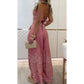 ⏳50% rabatt under en begränsad tid 🎁Dam Retro Mönster Etnisk Halter Ärmlös Topp Byxor med vida ben Set