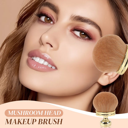🌟Köp 1 få 1 gratis🌟NEW Mushroom Head Makeup Brush, Mushroom Head Loose Powder Brush, Large Single Blush Brush.