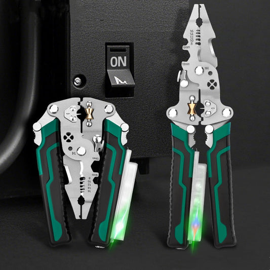 🔧 FÄRDIG MED 5 VERKTYG🔥 Elektrisk Mät-tång – Mäter spänning + klipper + bänder i EN!