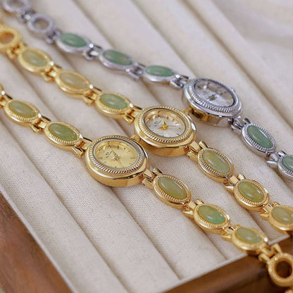 Exklusiv Damklocka med Elegant Armband