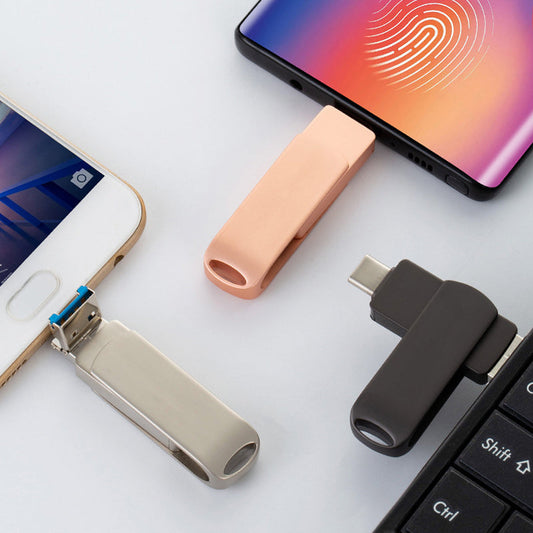 4-i-1 USB-minne med hög hastighet och flera gränssnitt (telefon/PC)