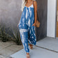 💃Hot Summer Sale 50% rabatt ☀️Dammode Spaghetti Strap Tryckt Jumpsuit