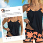 Dam Badkläder 2-Delat Set – Tryckt Tankini och Shorts