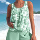 Mönstrat Tankini-set för kvinnor