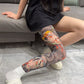 Stretchig Benärm med Tatueringstryck